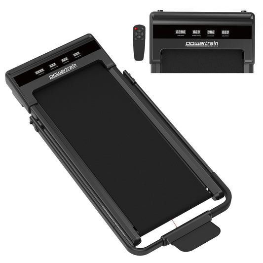 Powertrain K500 Walking Pad Treadmill 2 in 1 Foldable Walking & Running Machine w/2.5HP Motor Dual LED Displays 2 Level