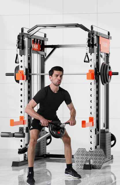 SmartFit M1 Max 130kg Pin Loaded Multi Functional Training Smith Machine Home Gym Power Rack Machine package