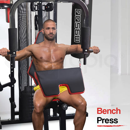 PROFLEX Home Gym Exercise Machine Fitness Equipment Weight Bench Press Set 100lbs