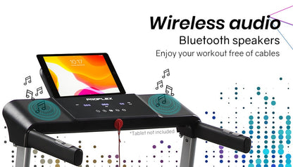 PROFLEX Treadmill Bluetooth Running Machine Foldable Compact Small Home Electric