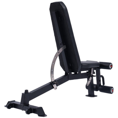 Powertrain Multi Workout Bench with Transport Wheels and Adjustable Backrest