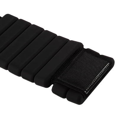 2-Piece Ankle & Wrist Weights – 1kg Pair Adjustable Workout Bangles (Black)
