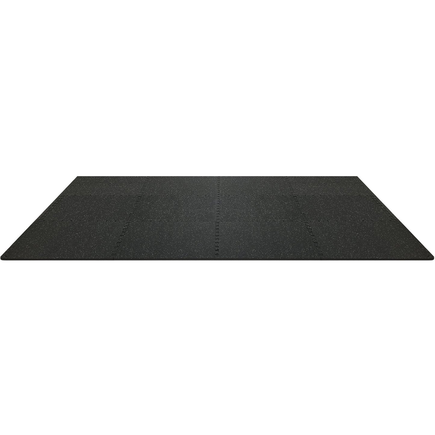12 PCS Interlocking Gym Floor Mats – 14mm EVA Foam & Rubber Top, 4.5m² Coverage