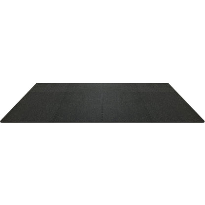 12 PCS Interlocking Gym Floor Mats – 14mm EVA Foam & Rubber Top, 4.5m² Coverage