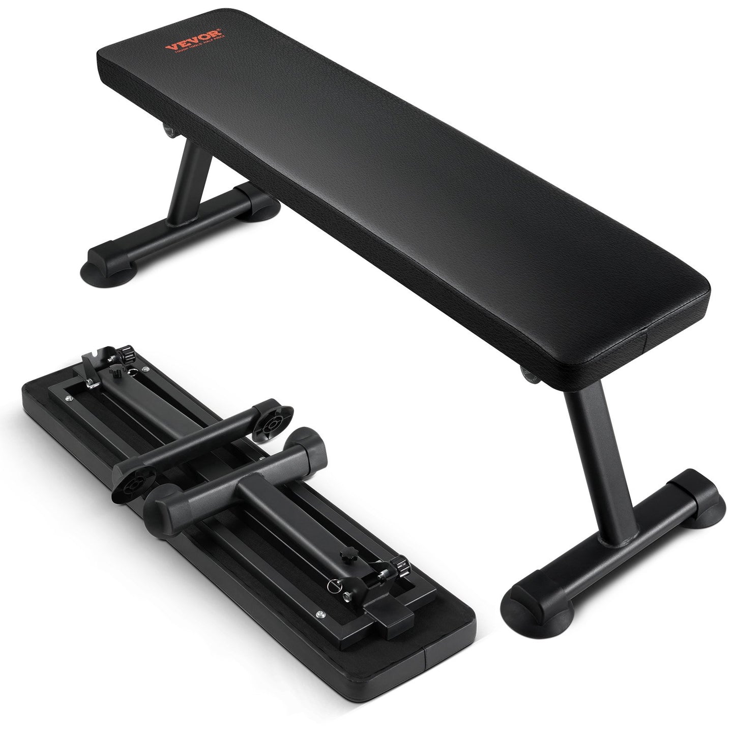 Flat Weight Bench, Foldable Strength Training Bench, Utility Workout Bench for Full Body Workout, 1000 LBS Press Bench for Home Gym Exercise, for Multi-Purpose Weight Training and Ab Exercises