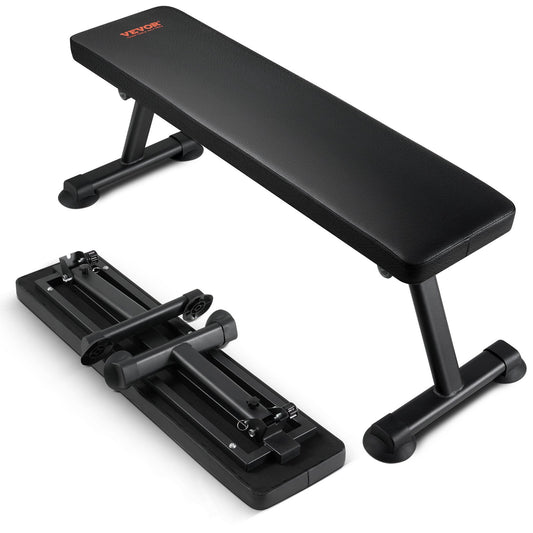 Flat Weight Bench, Foldable Strength Training Bench, Utility Workout Bench for Full Body Workout, 1000 LBS Press Bench for Home Gym Exercise, for Multi-Purpose Weight Training and Ab Exercises
