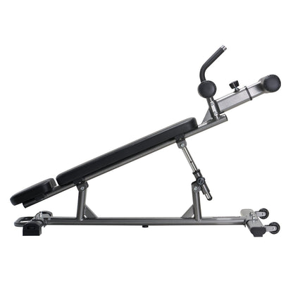 Sit Up Bench, Decline Ab Bench with Reverse Crunch Handle, with 4 Adjustable Height Settings, Heavy Duty Steel, 454 kg Capacity, for Home Gym Workouts, Strength Training, Full Body Muscles